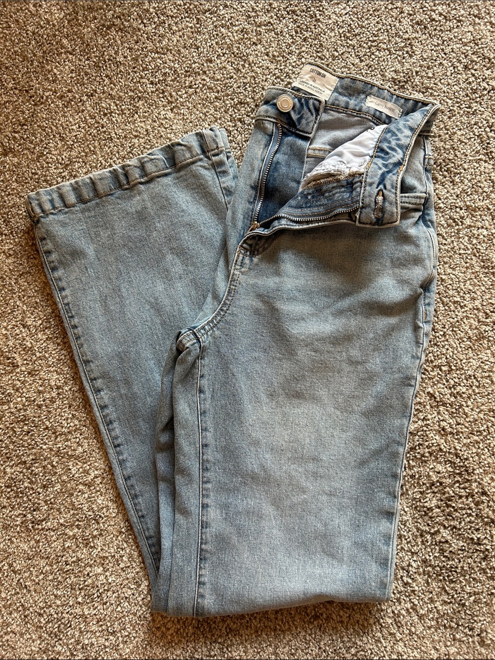 Cotton On Light Blue Curvy Bootcut Jeans